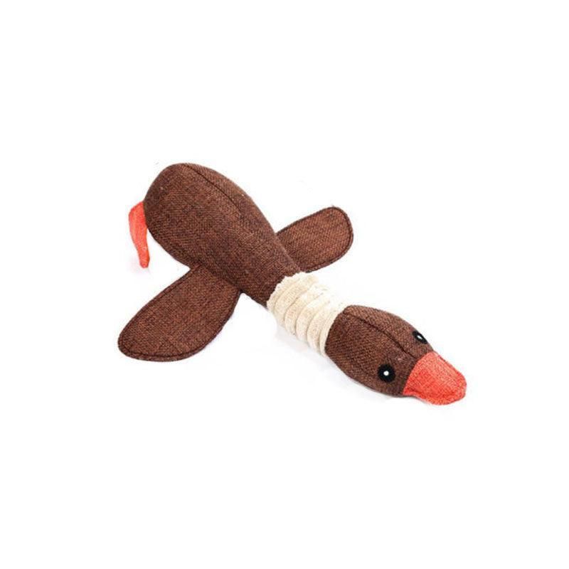 Squeaky Plush Crinkle Teething Goose
