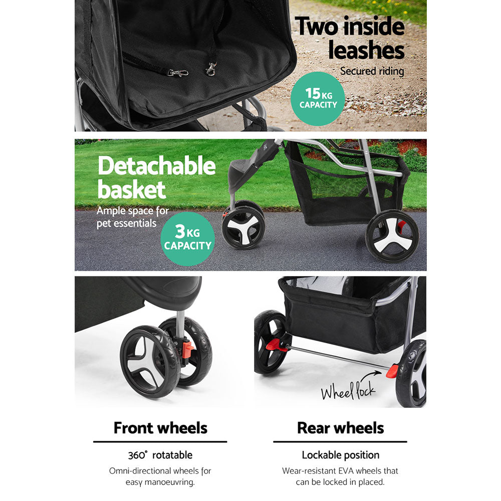 I.PET 3 WHEEL PET STROLLER