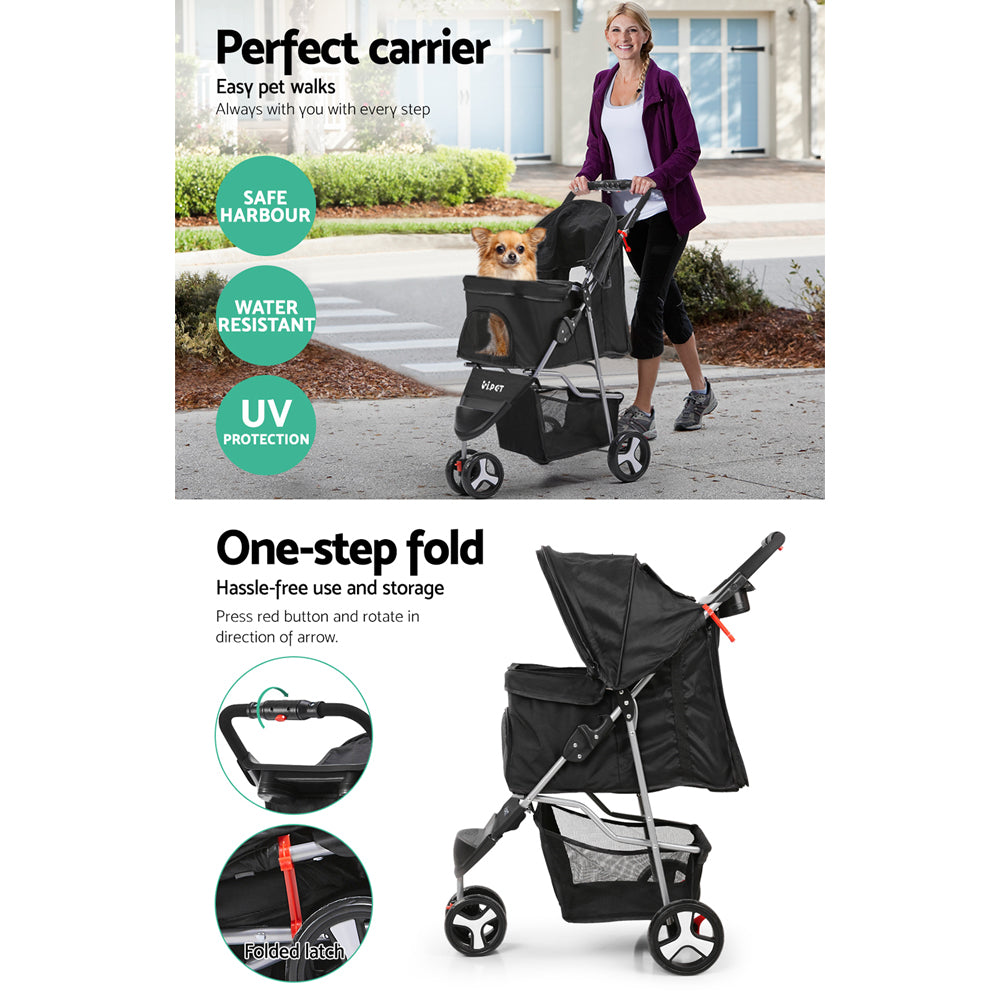 I.PET 3 WHEEL PET STROLLER