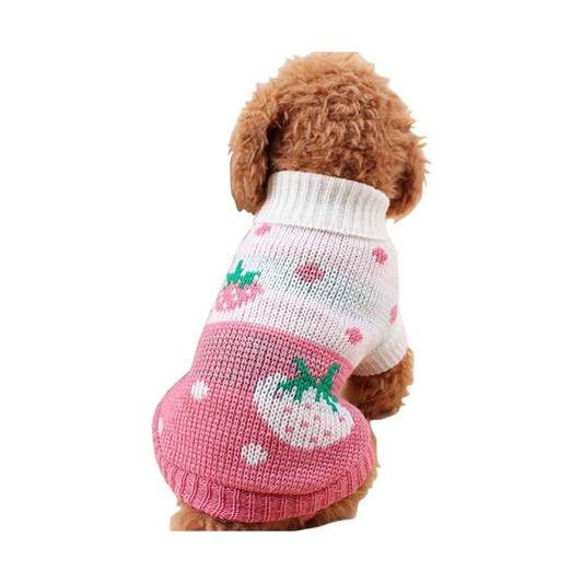 Strawberry Patch Turtle Neck Sweater
