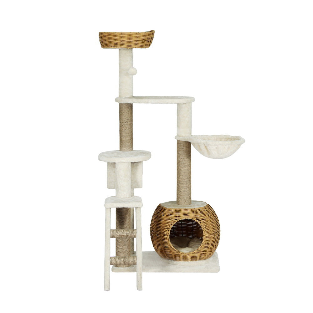 I.PET 138CM Cat Scratching Tower Condo