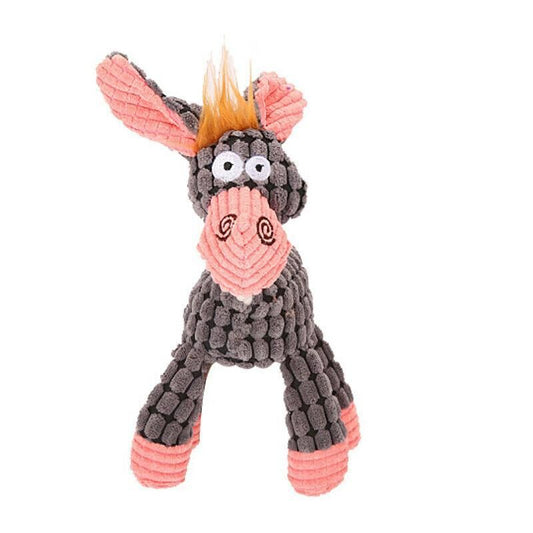 Squeaky Plush Crinkle Teething Horse