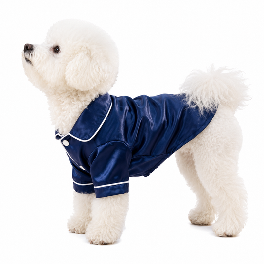 Poochi Pets Satin Feel Pyjamas Blue