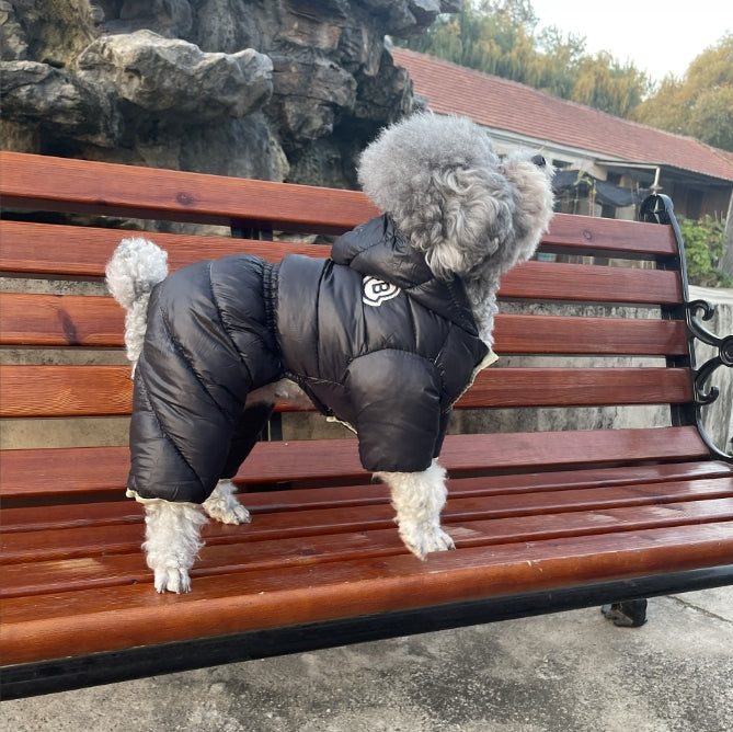 Poochi Puffer Jumpsuit Black