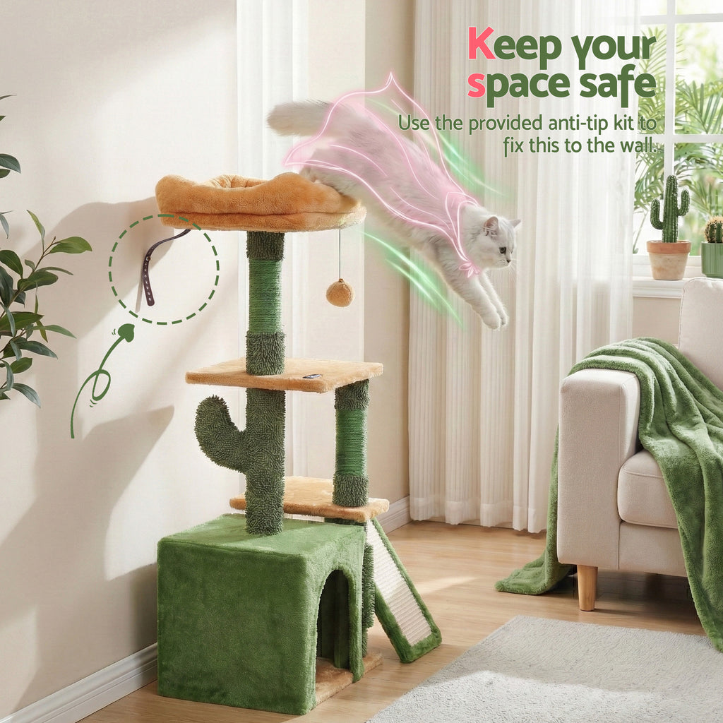 I.PET 101CM CACTUS SCRATCH N' PLAY POST