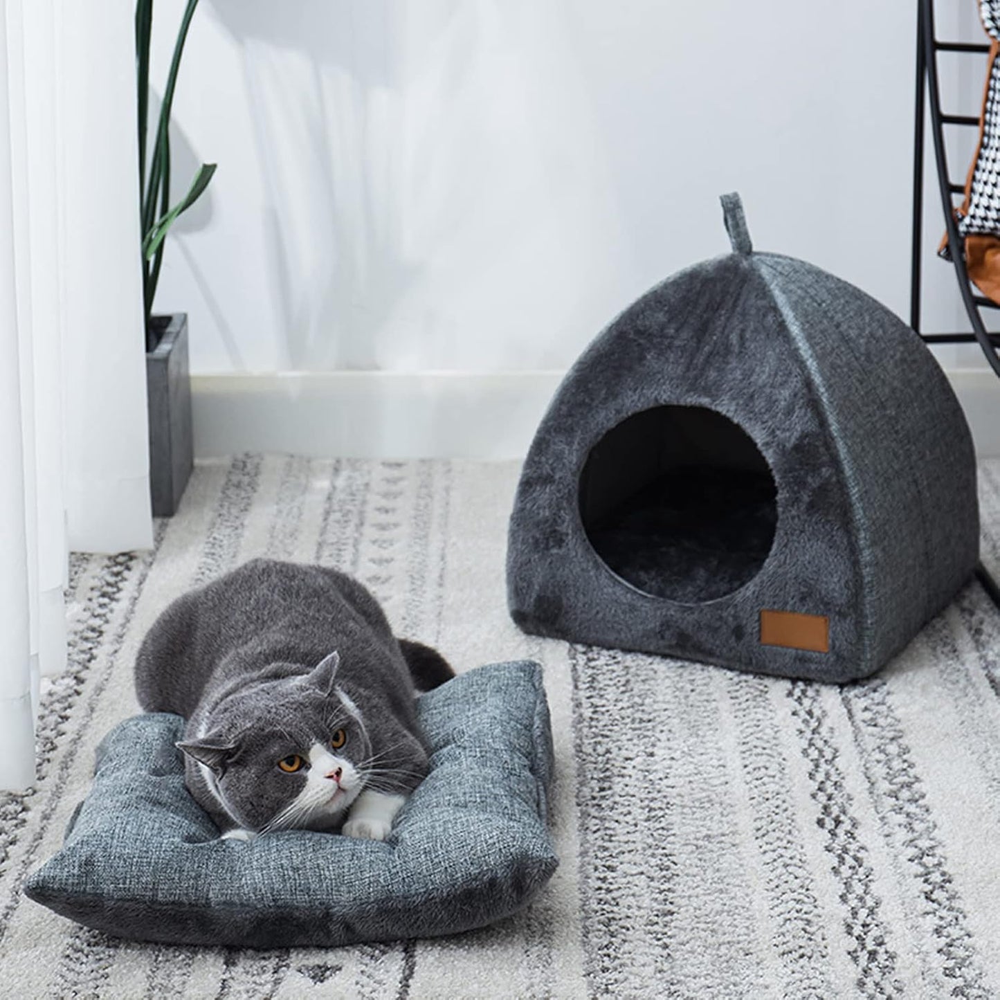 Plush Pet Cave Bed