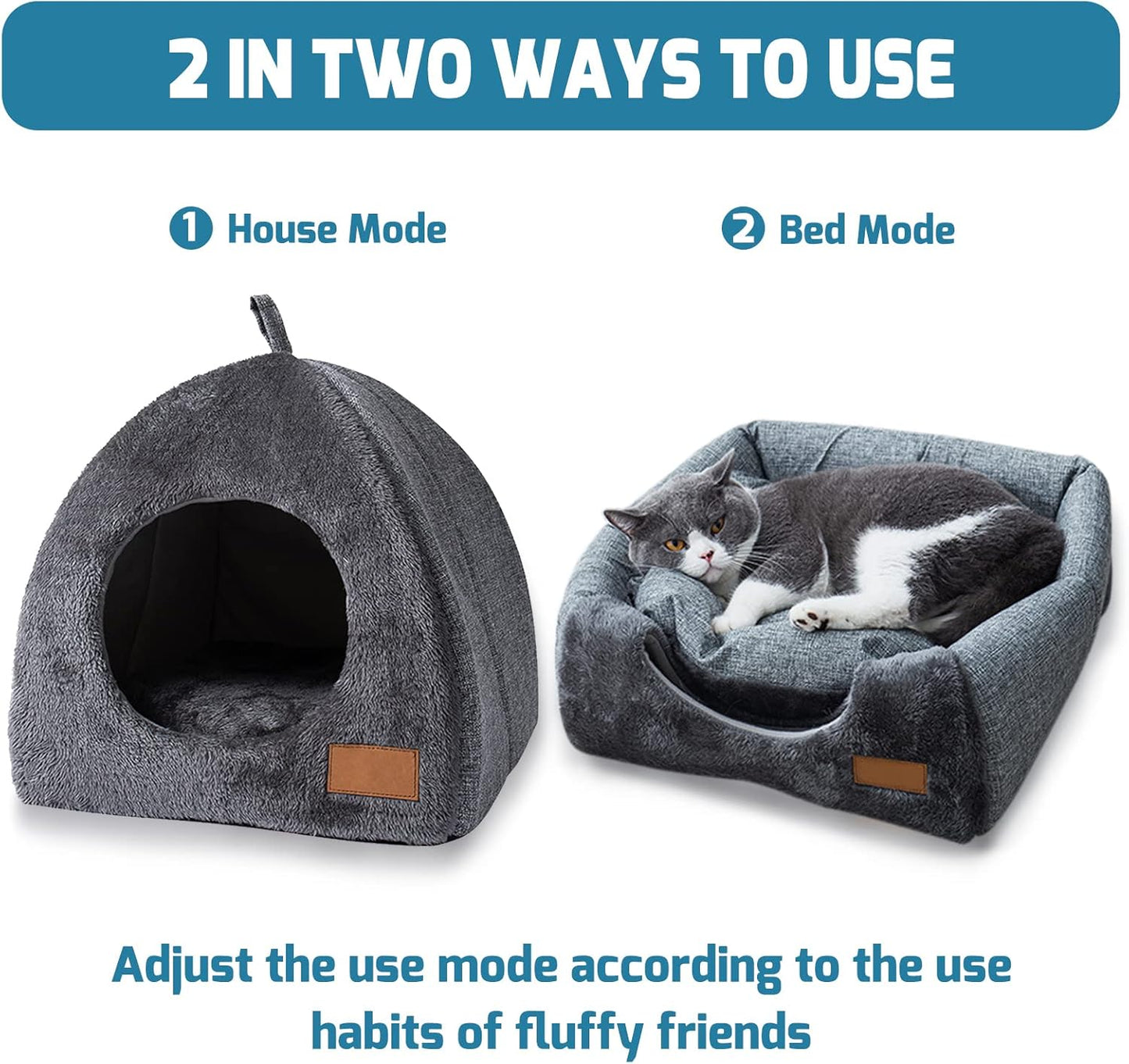 Plush Pet Cave Bed