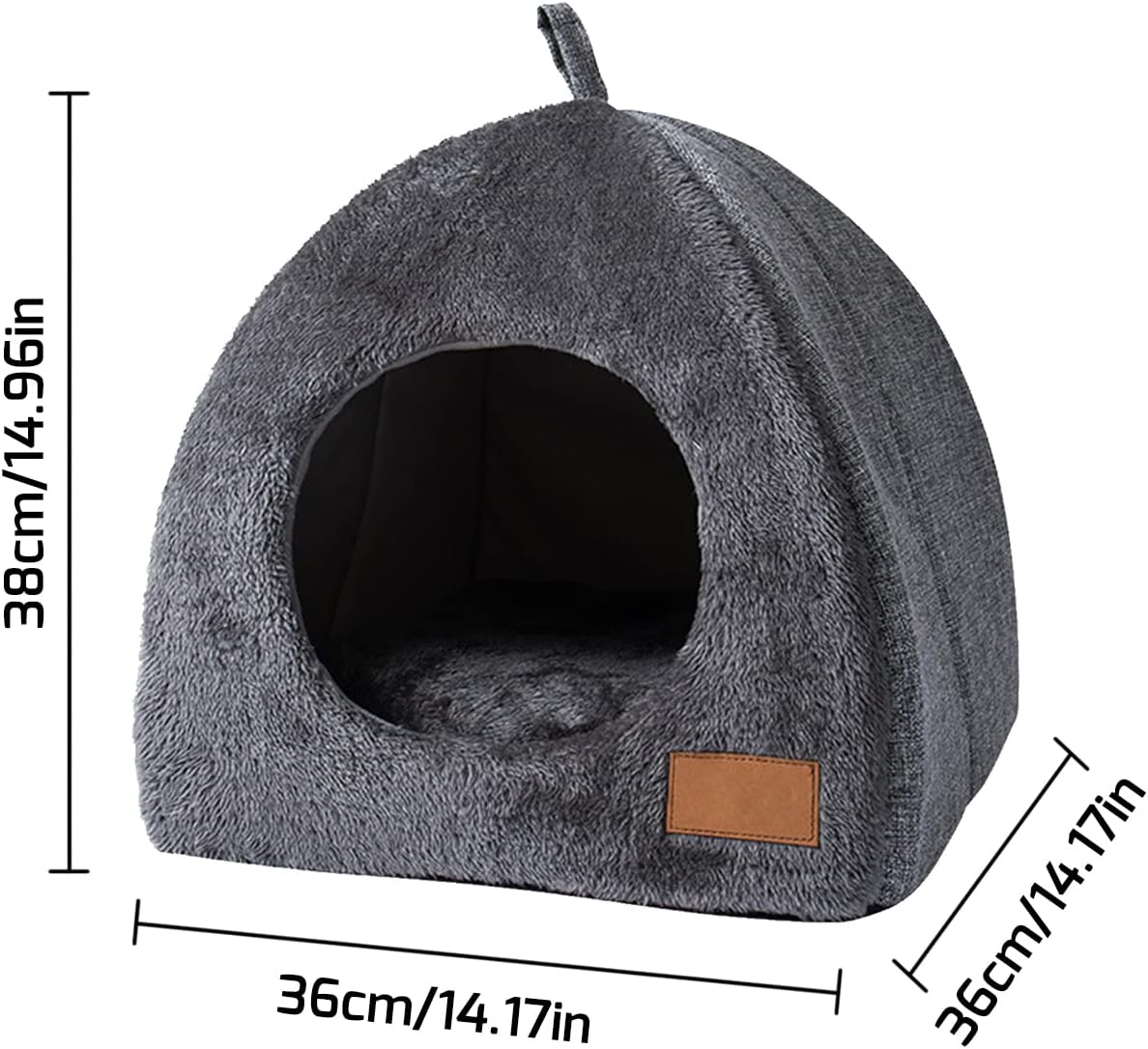 Plush Pet Cave Bed