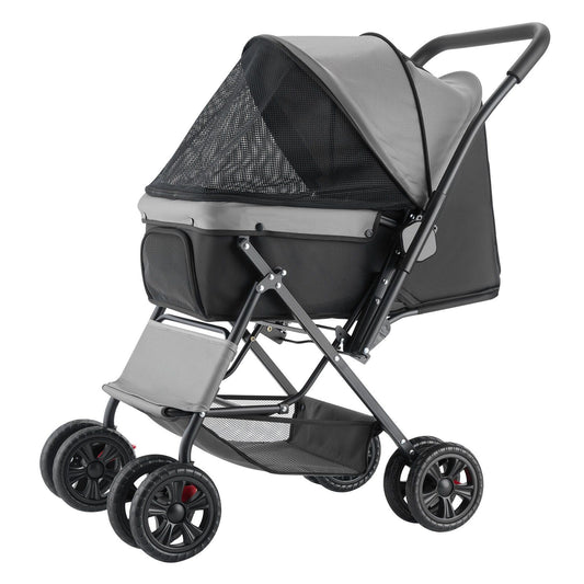 Vevor Deluxe Double Wheel Reversable Handle Pet Pram