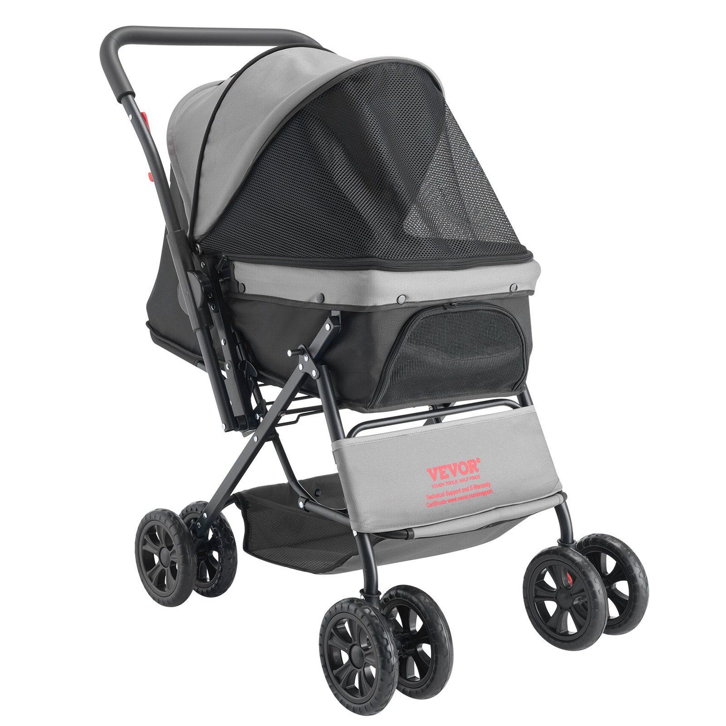 Vevor Deluxe Double Wheel Reversable Handle Pet Pram