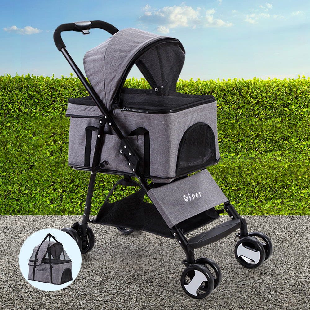 I.PET 4 Wheel Pet Stroller and Carrier