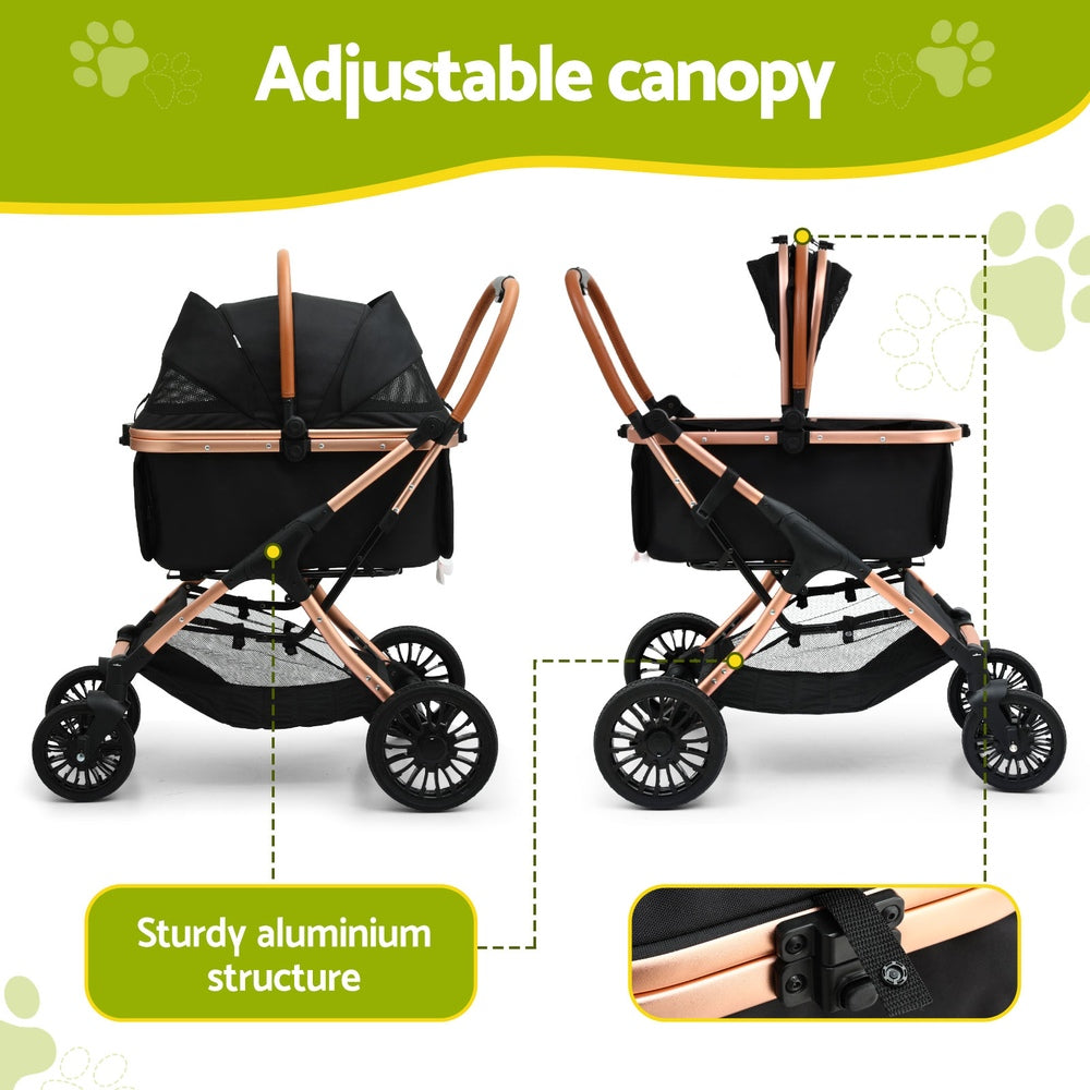 I.PET 3-IN-1 Deluxe Pet Carrier Stroller