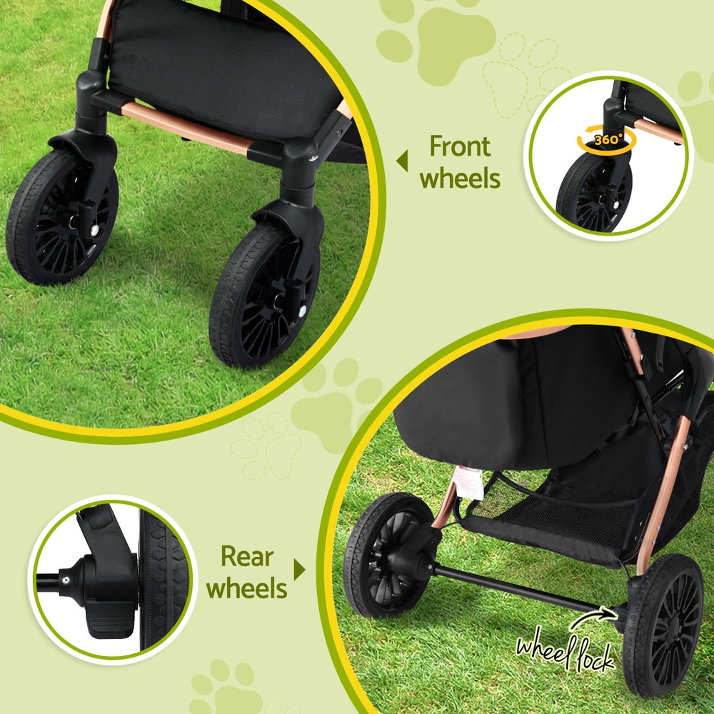 I.PET 3-IN-1 Deluxe Pet Carrier Stroller