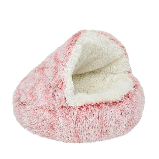 Darzheoy Plush Calming Hooded Cave Bed