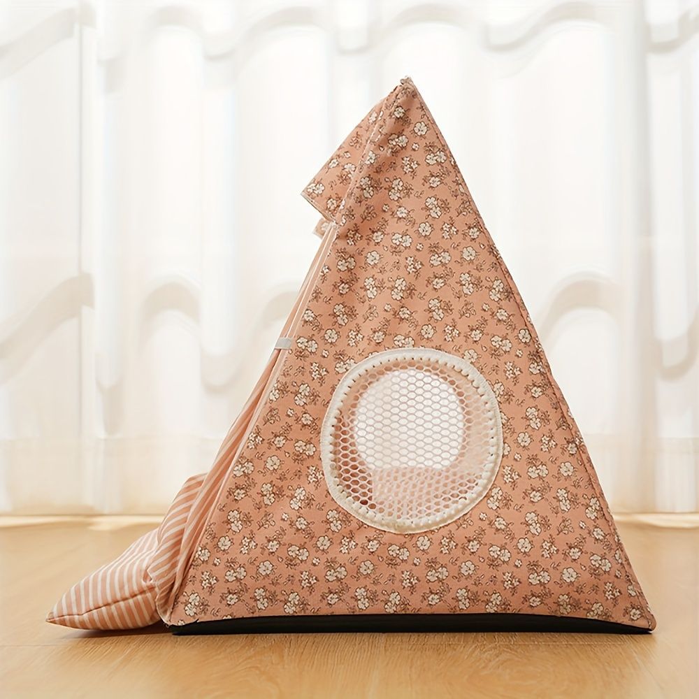 Poochi Pets Canopy Cozy Bed Pink