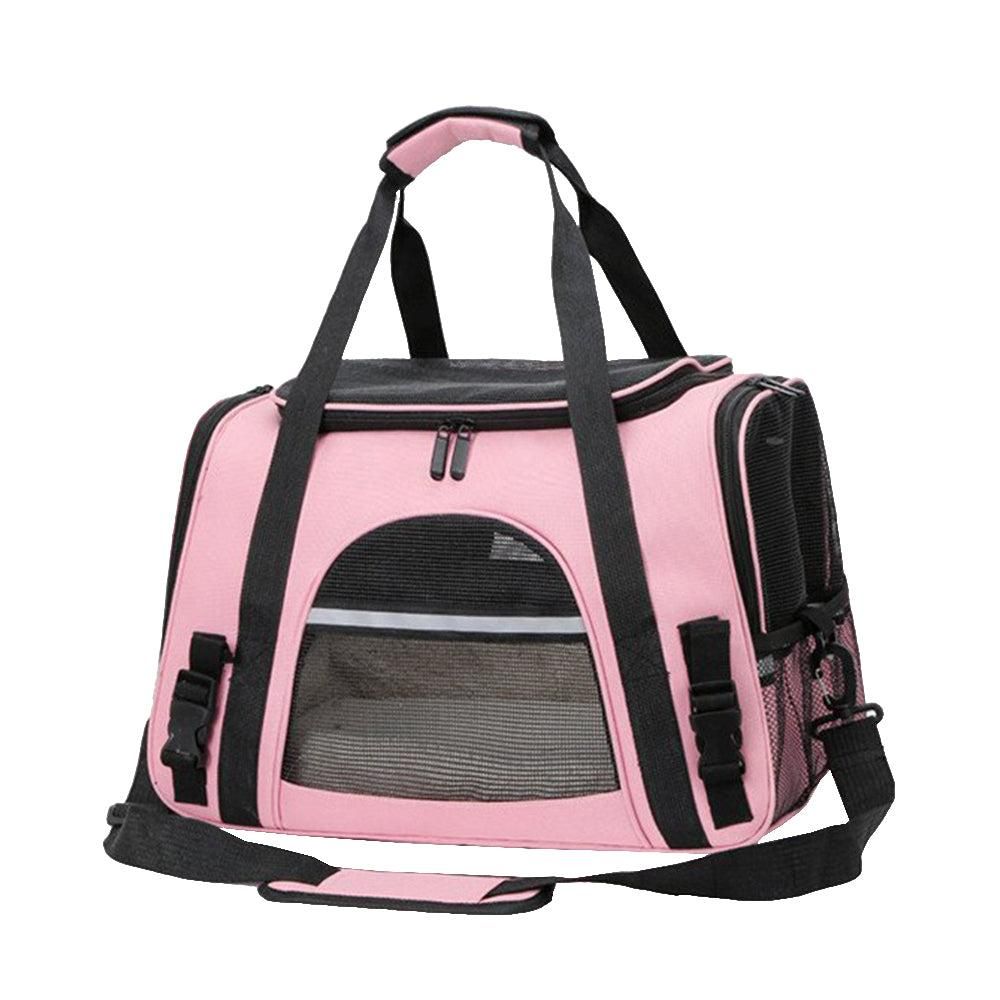 Poochi Pets Plush Soft Pet Carrier Pink