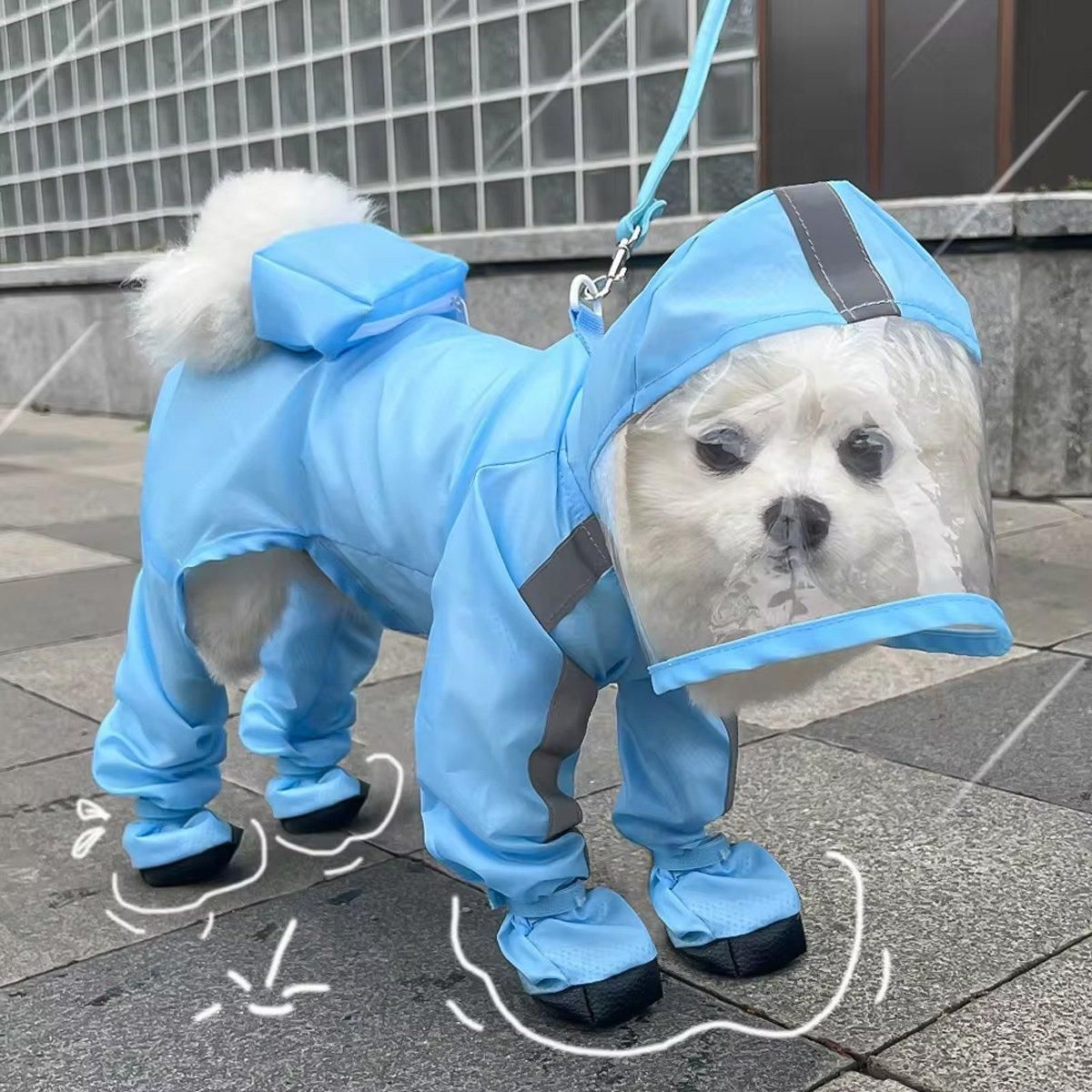 Poochi Pets Full Coverage Rain Coat