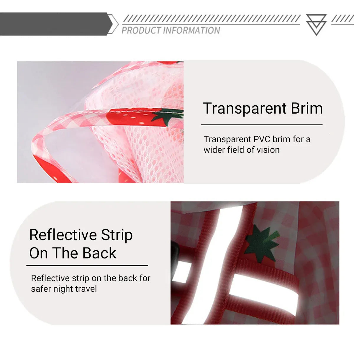 Strawberry Fields Reflective Raincoat