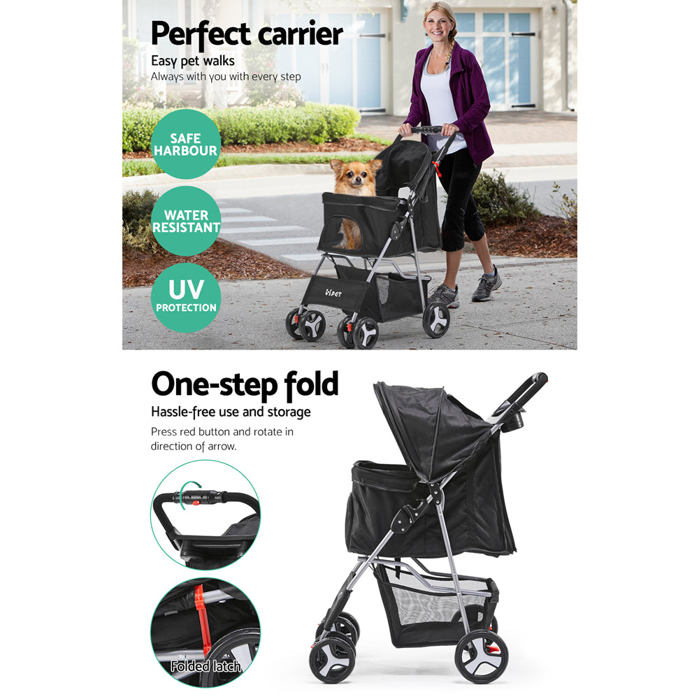 I.PET 4 WHEEL PET STROLLER