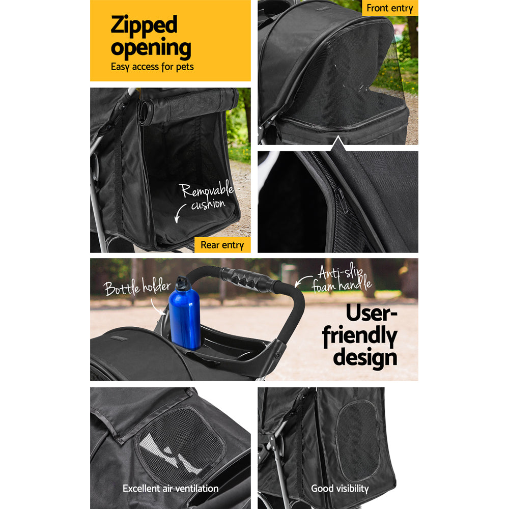 I.PET 4 WHEEL PET STROLLER
